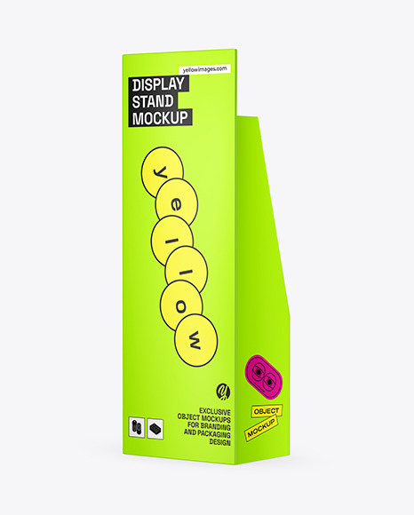 Metallic Display Stand Mockup