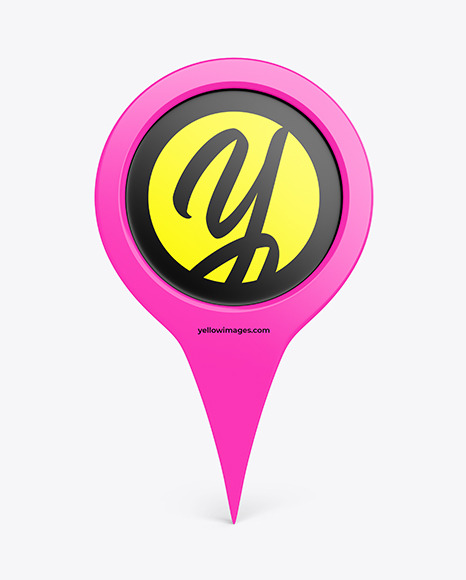 Location Point Sign Mockup
