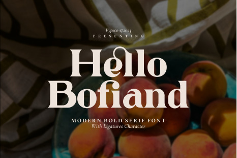 Hello Bofiand - Modern Bold Serif
