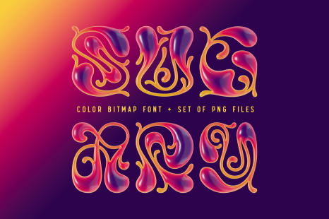 Sugary - Bitmap Color Font