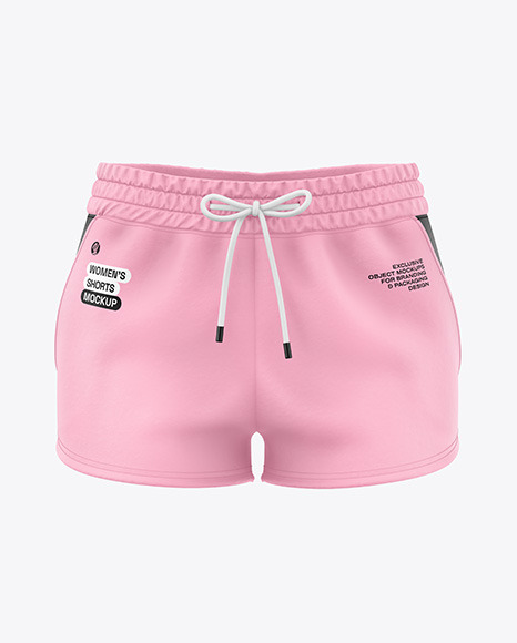 Women&#039;s Shorts Mockup - Front View