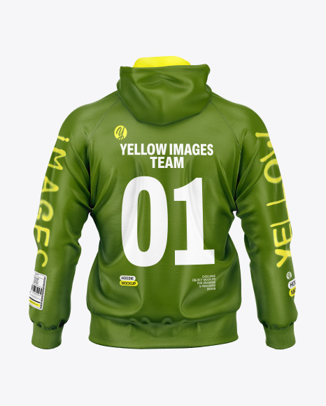 Quarter Zip Hoodie Raglan Mockup