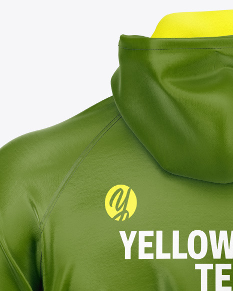 Quarter Zip Hoodie Raglan Mockup - Free Download Images High Quality