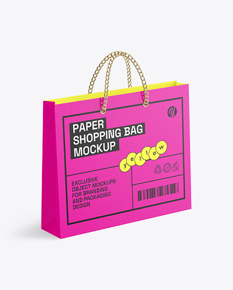 Paper Shopping Bag Mockup