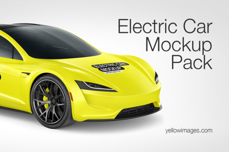 Electric Car Mockup Pack
