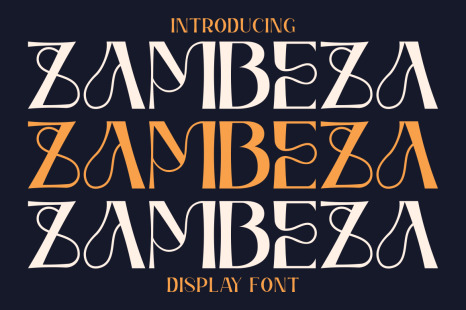 Zambeza - Display Font