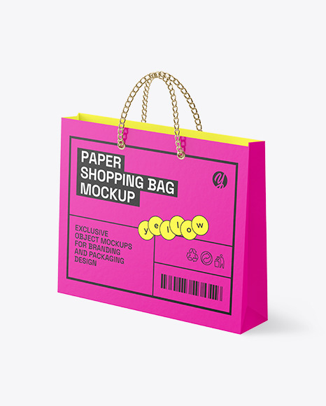 Paper Shopping Bag Mockup