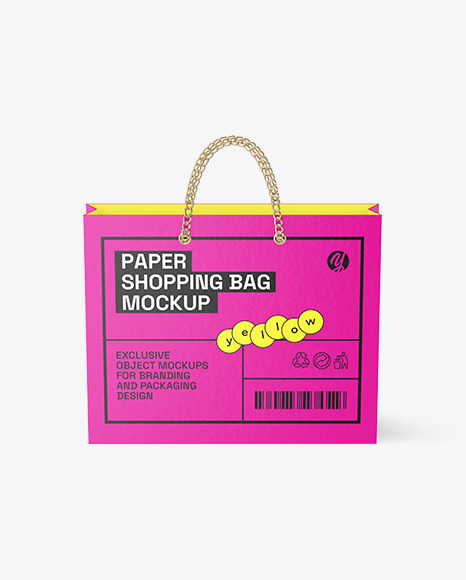 Paper Shopping Bag Mockup