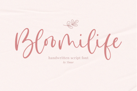 Bloomilife A Handwritten Font