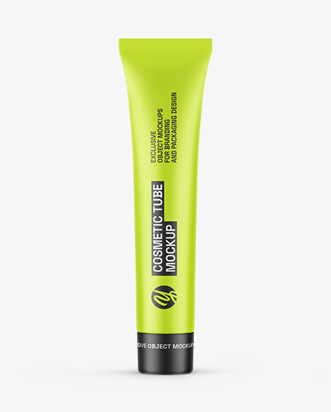 Matte Cosmetic Tube Mockup