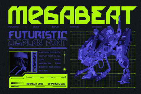 Megabeat - Retro Futurism Fonts