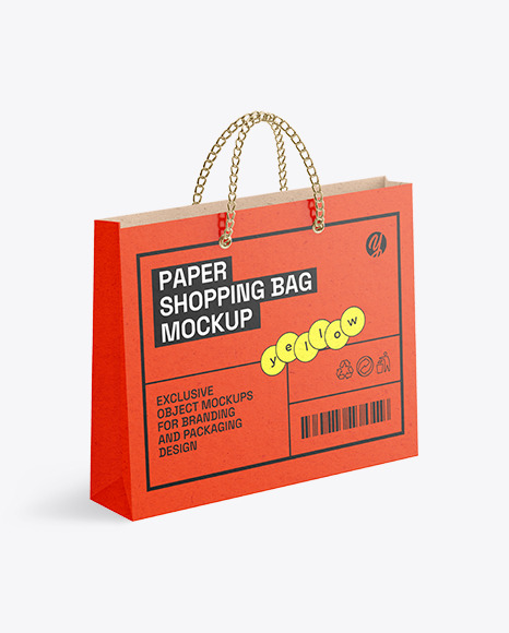 Kraft Shopping Bag Mockup