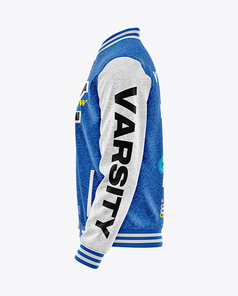 Heather Varsity Jacket Mockup