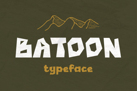 Batoon - Rugged Typeface