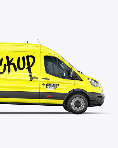 Panel Van Mockup - Side View