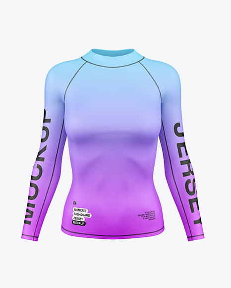 Women&#039;s Rashguard Jersey Mockup