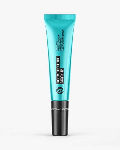 Metallic Cosmetic Tube Mockup
