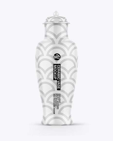 Glossy Ceramic Vase Mockup