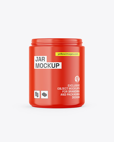 Glossy Jar Mockup