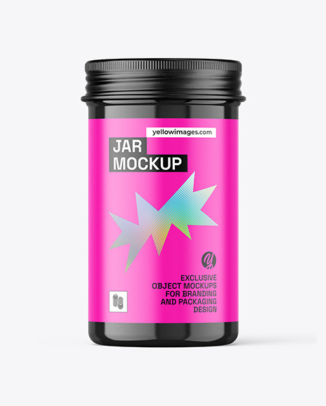 Glossy Jar Mockup