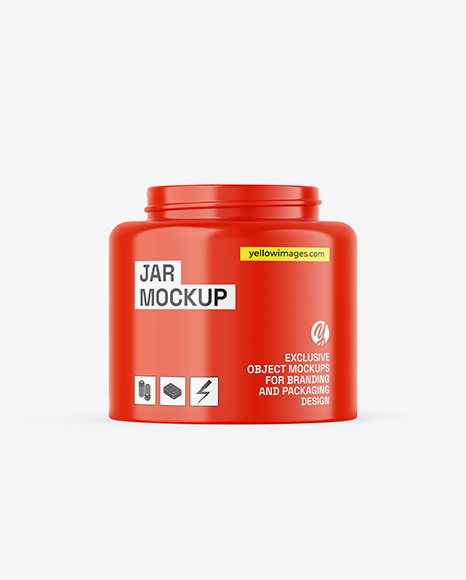 Glossy Jar Mockup