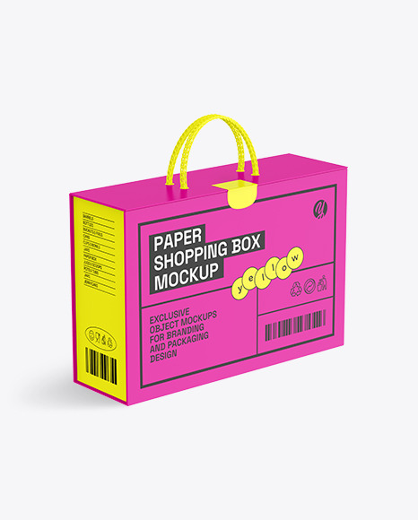 Carton Shopping Box Mockup