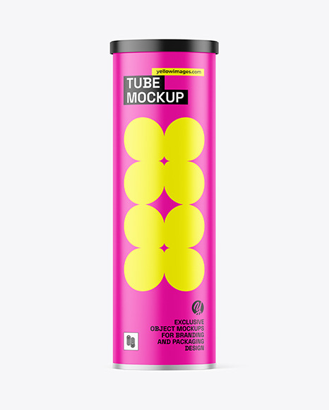 Matte Snack Tube Mockup