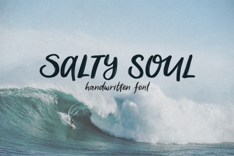 Salty Soul handwritten font typeface sea ocean summer illustrations