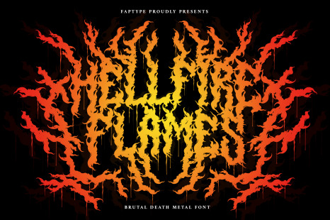 Hellfire Flames | Death Metal Font