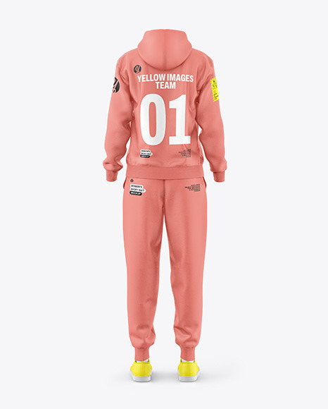 Women&#039;s Sport Suit Mockup - Back View