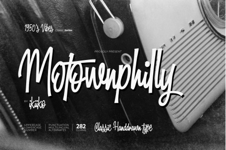 Motownphilly - Classic Handdrawn Type