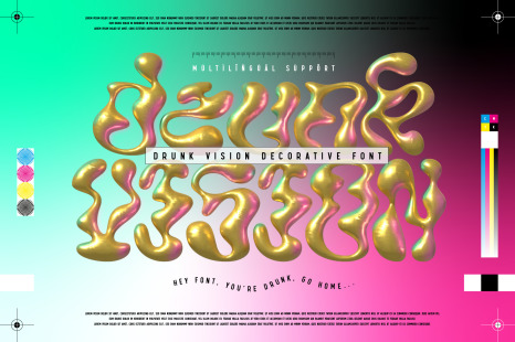 Drunk Vision - Creative Font