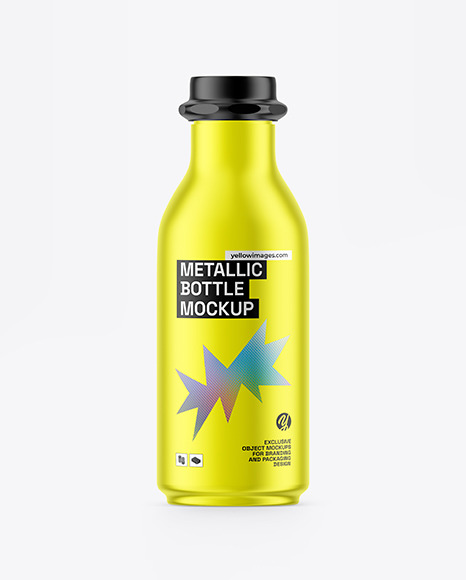 Metallized Bottle Mockup