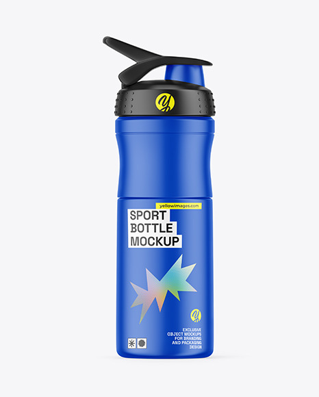 Matte Sport Bottle Mockup