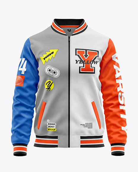 Women&#039;s Bomber Jacket Mockup