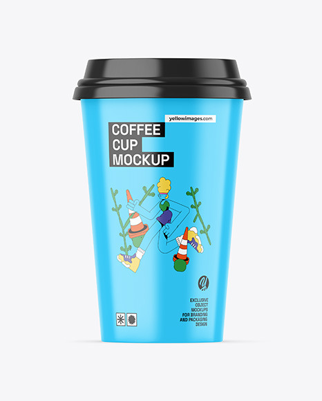 Glossy Coffee Cup Mockup