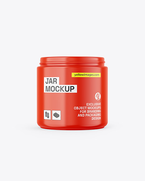 Glossy Jar Mockup
