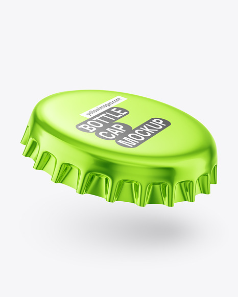 Glossy Metallic Bottle Can Mockup