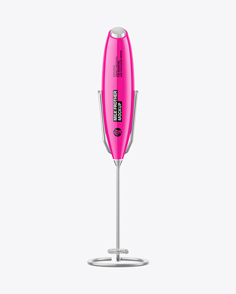 Glossy Milk Frother Mockup