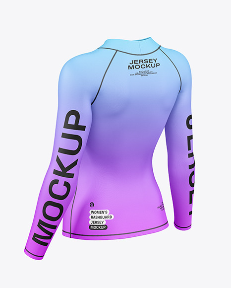 Women&#039;s Rashguard Jersey Mockup