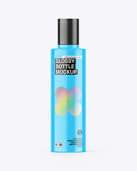 Glossy Bottle Mockup