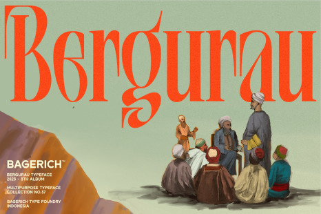 Bergurau Typeface