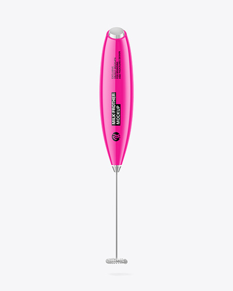 Glossy Milk Frother Mockup