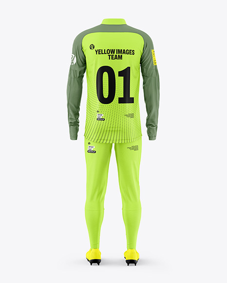 Men&#039;s Sport Suit Mockup - Back View