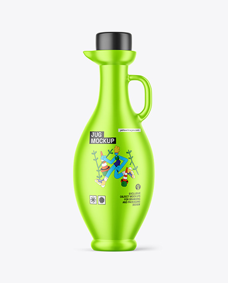 Metallized Jug Mockup