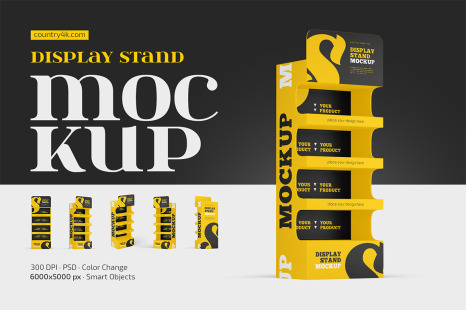 Display Stand Mockup Set