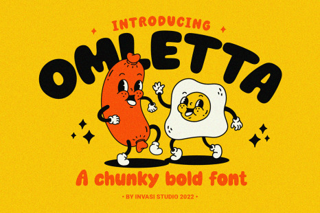 Omletta - A Chunky Bold Font