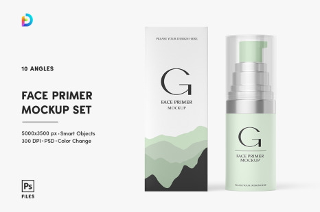 Cosmetic Bottle Mockup Set