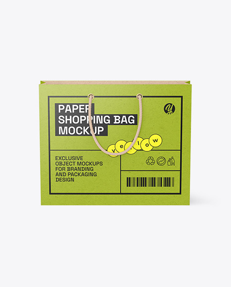 Kraft Paper Shopping Bag Mockup