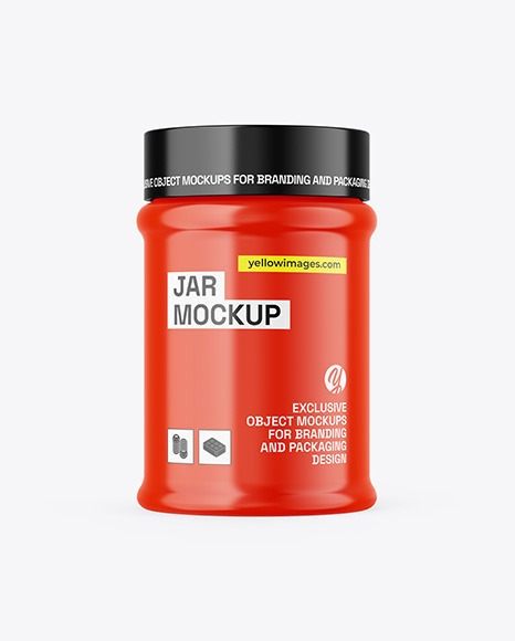 Glossy Jar Mockup